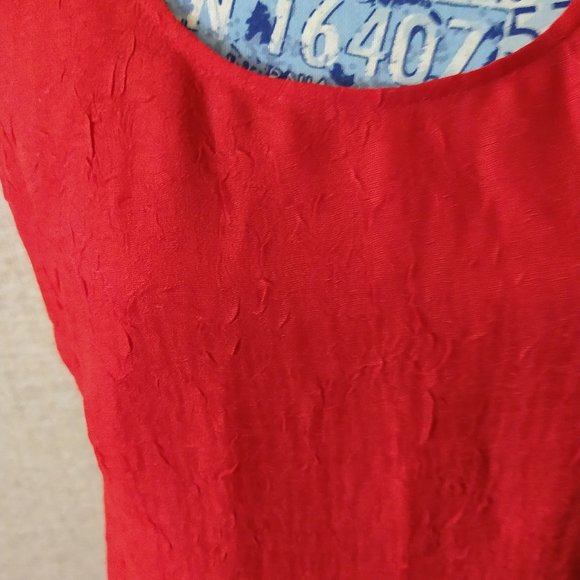 BNWT - COLDWATER CREEK - RED TANK TOP - SIZE SMALL - Picture 2 of 5